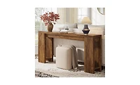 Slickblue 70.9" Farmhouse Wood Console Table for Sofa or Entryway
