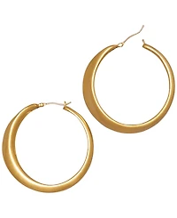 Donna Karan New York Gold-Plated Twisted Hoop Earrings