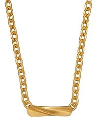 Donna Karan New York Gold-Plated Folded Frontal Necklace
