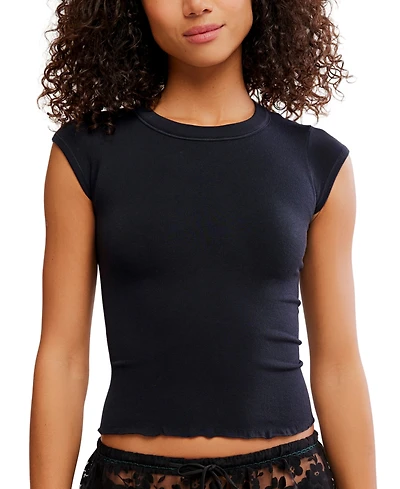 Free People Women's So Soft Seamless Fitted Baby Tee