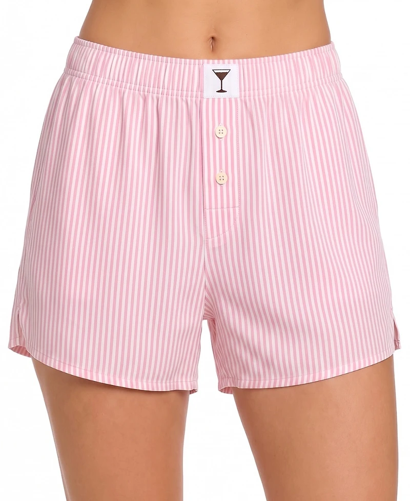 Jaclyn Intimates Women's Rayon Woven Poplin Pajama Shorts, 2-Pack