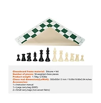 Slickblue Tournament Portable Weighted Pieces Chess Set, Ages 5+