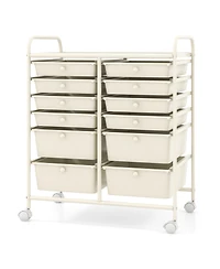 Mecale 12-Drawer Rolling Craft Storage Cart