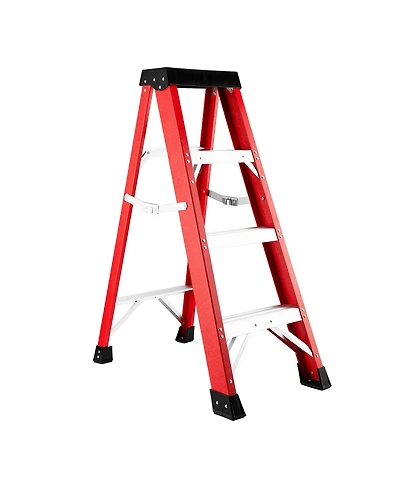 Streamdale Furniture Fiberglass Single-Sided Insulated Stepladder, 330 lb Capacity
