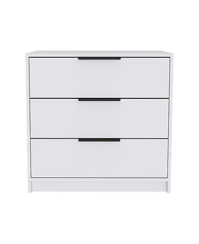 HomeRoots 28" Three Drawer Standard Chest