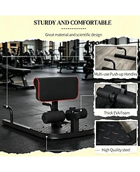 Sevorley 3-in-1 Squat Assist Trainer with Sit-Up Bar and Push-Up Support, Adjustable Height, 265 lb Capacity