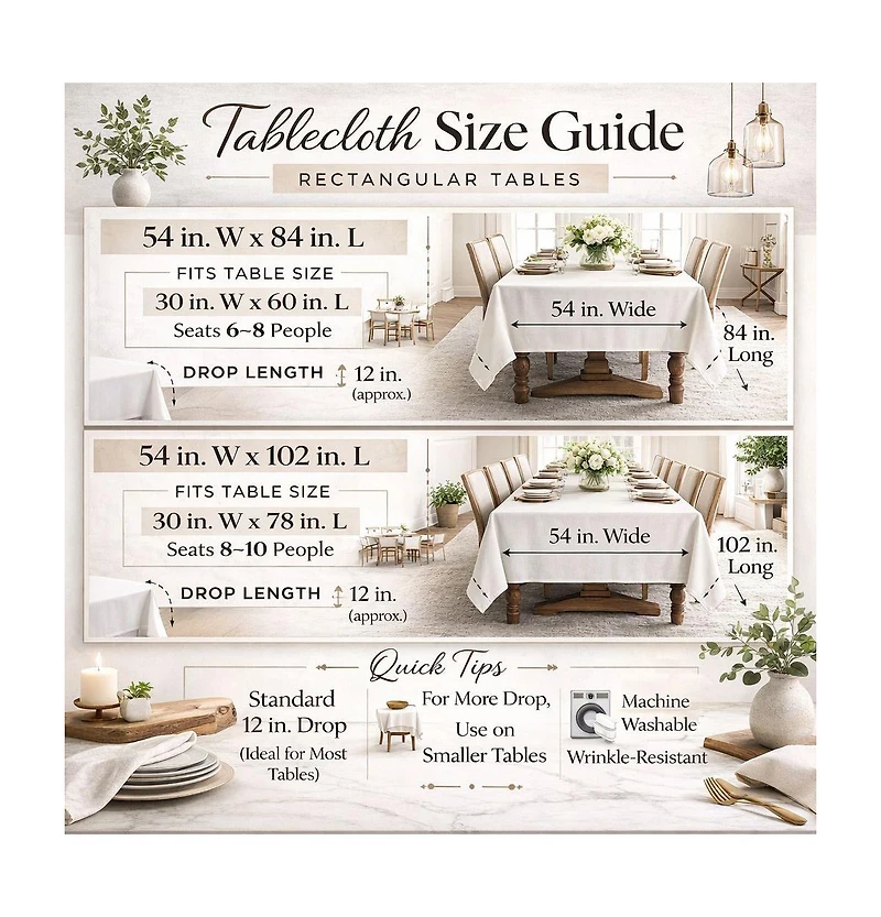 Kate Aurora Living Madison Floral Embroidered Fabric Tablecloth