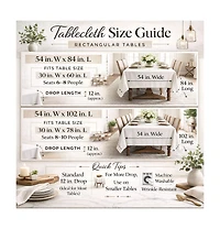 Kate Aurora Living Madison Floral Embroidered Fabric Tablecloth