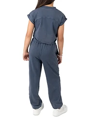 Tween Diva Girls' 7-16 Washed Jersey Knit Long-Sleeve Top and Joggers, 2-Piece Set