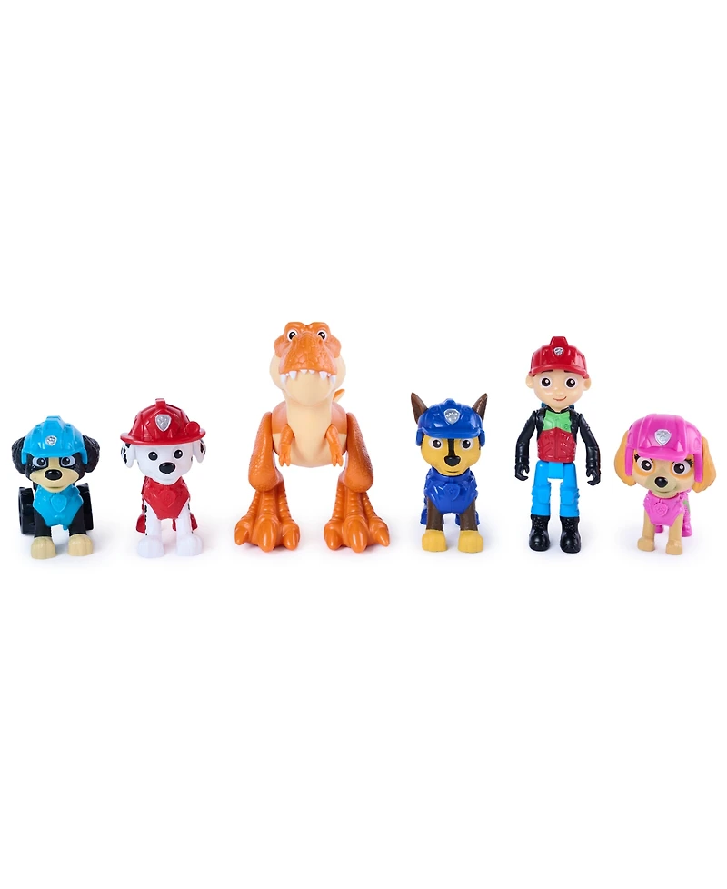 Paw Patrol Dino Adventure 6-Pack Action Figures, Ages 3+