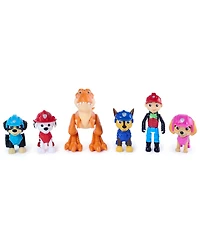 Paw Patrol Dino Adventure 6-Pack Action Figures, Ages 3+