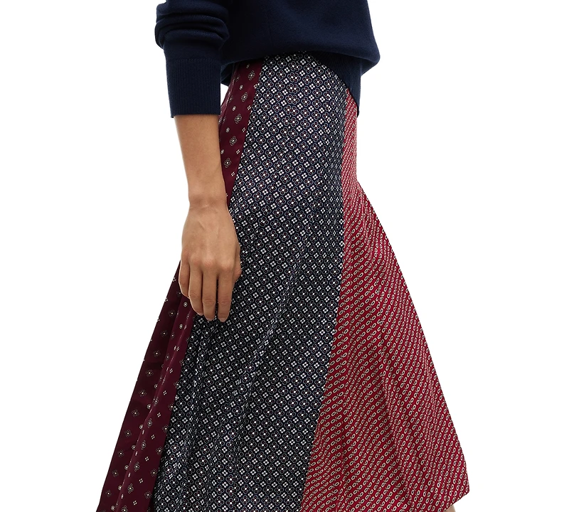 Tommy Hilfiger Women's American Icons Pleated Midi Skirt