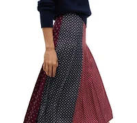 Tommy Hilfiger Women's American Icons Pleated Midi Skirt