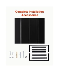 Vevor Window Awning Door Canopy 44x24 in Outdoor Steel Front Door Awnings Anti-Rust