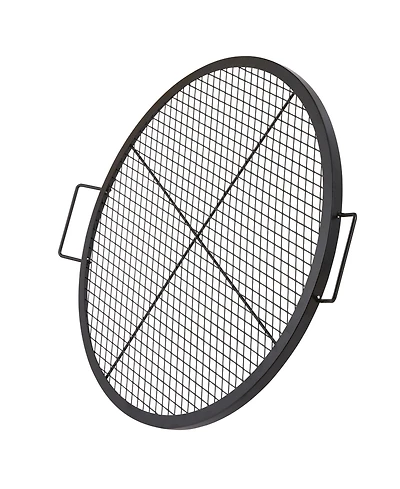 Vevor 30 Inch Round Cooking Grate Fire Pit Grill Grate X-Marks Heavy-Duty Steel