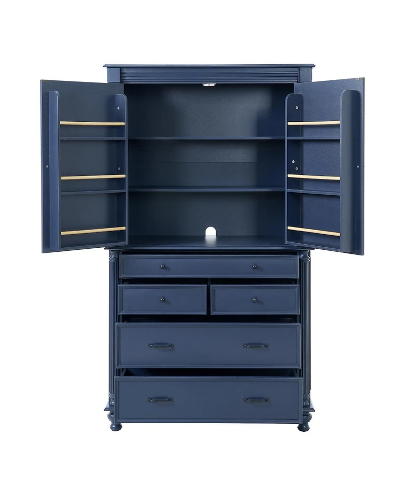 Streamdale Furniture Freestanding Large Kitchen Pantry Tall Storage Cabinet
