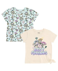 Toy Story Toddler Girls' 2-Pack Short Sleeve T-Shirts