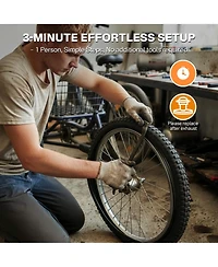 Yescom 20" x 2.4" Heavy-Duty Mountain Tread Tires and Tubes, 3-Piece Set, Ages 14+