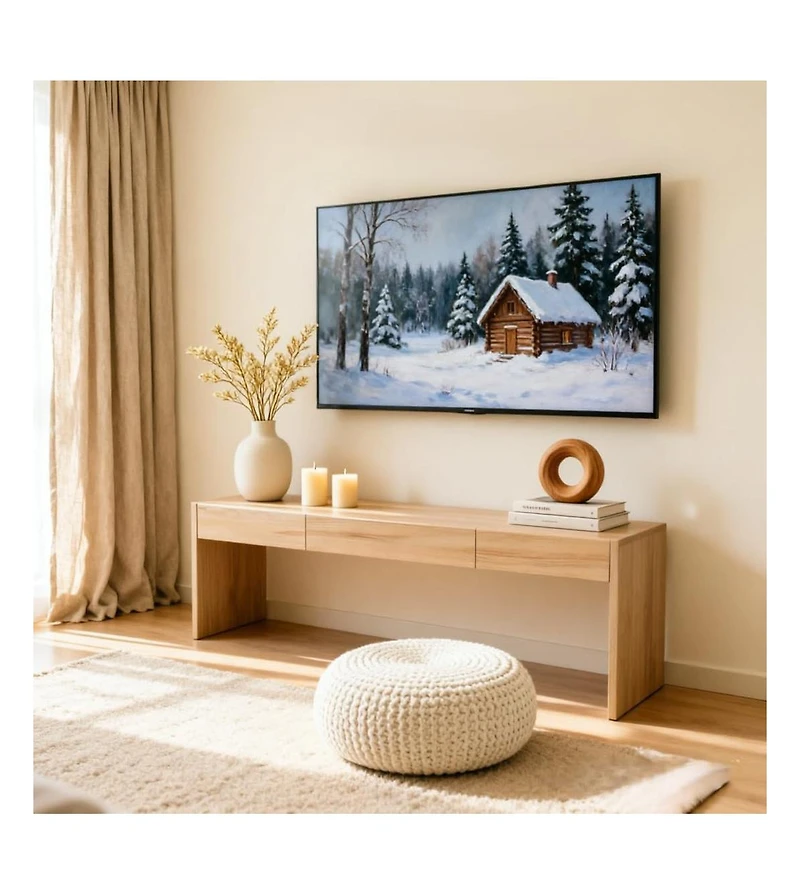 gaomon 47.2" Console Table with 3Drawers, Thickened Hallway Table with Large Storage, Entryway Sofa Table for Living Room, Tv Stand