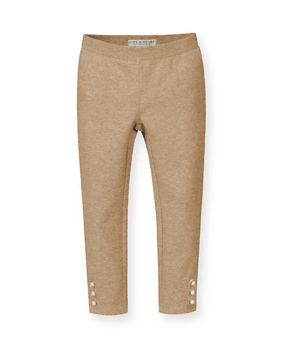 Hope & Henry Little and Big Girls' 6-12 Button Cuff Ponte Pant