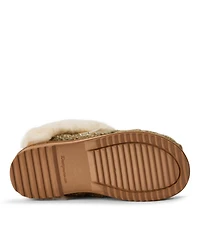 Dearfoams Women's Nicki Knit Scuff Cable Slippers