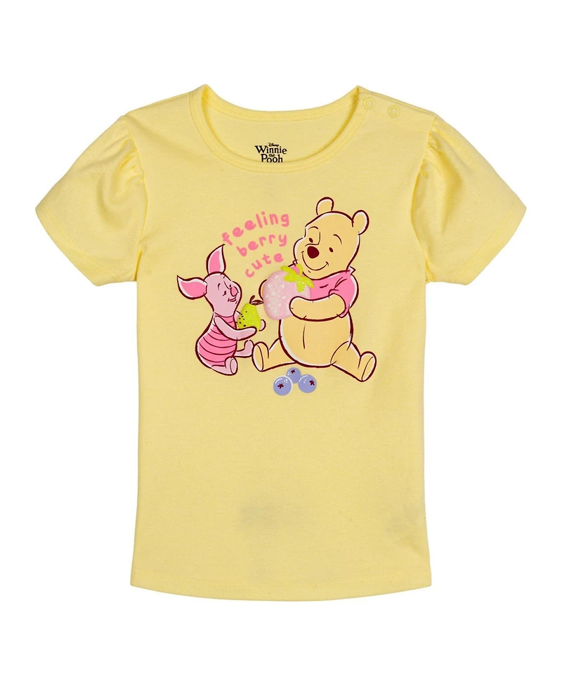 Winnie the Pooh Toddler Girls' 2-Piece T-Shirt and Shorts Set