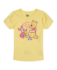 Winnie the Pooh Toddler Girls' 2-Piece T-Shirt and Shorts Set