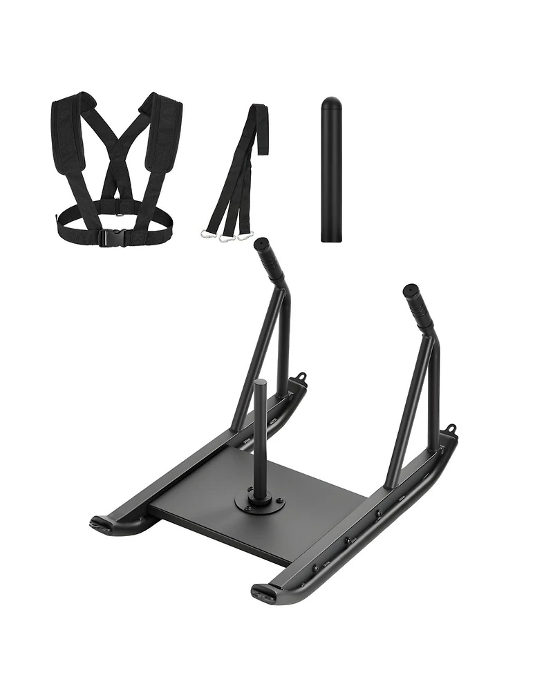Hongge Dual-Mode Push and Drag Power Sled Q235 Steel with Handle for Speed and Strength Conditioning