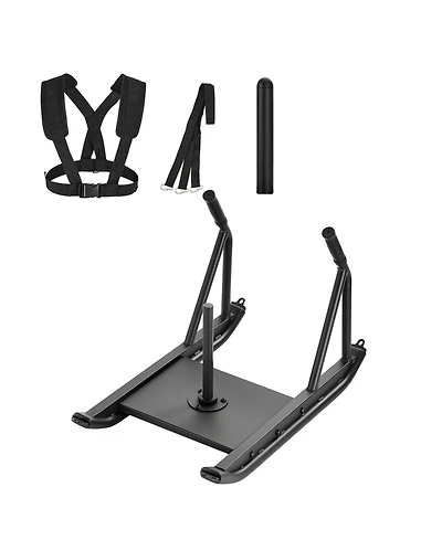 Hongge Dual-Mode Push and Drag Power Sled Q235 Steel with Handle for Speed and Strength Conditioning