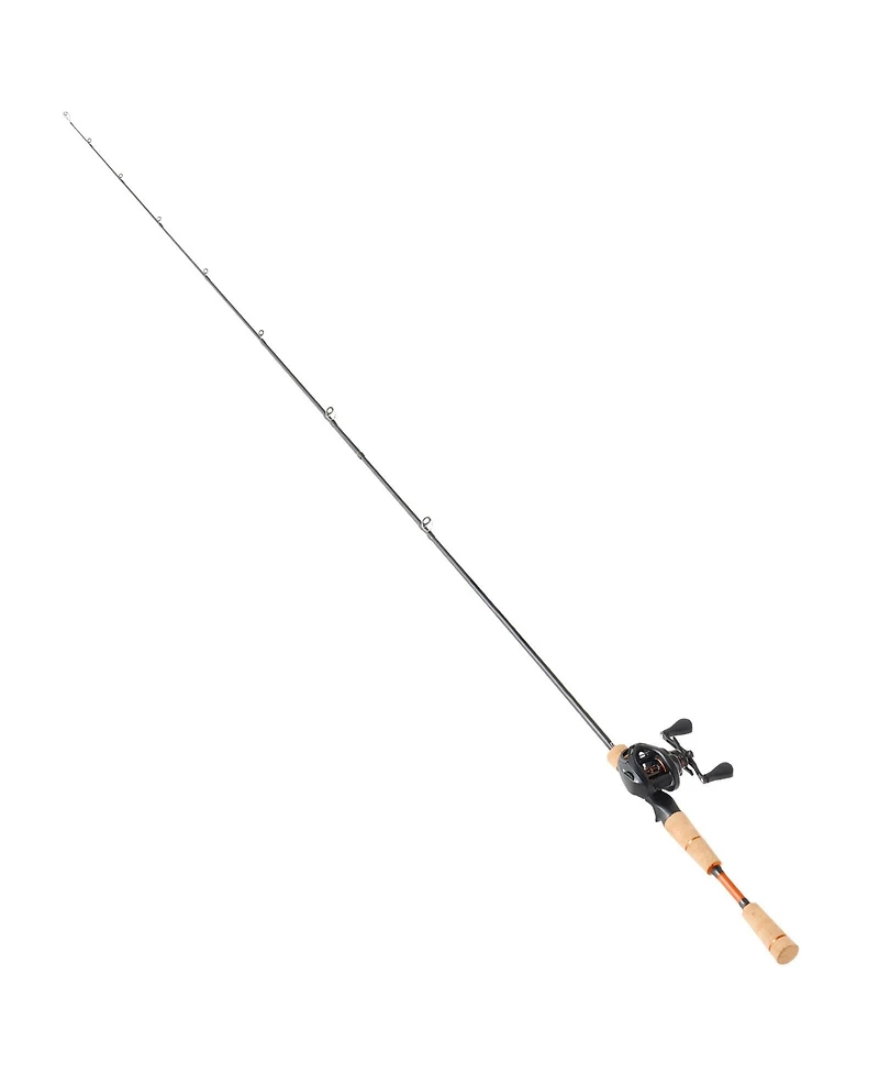 Hongge IM7 Carbon Fiber Baitcasting Rod and Reel Combo 6.5 ft with Cork Handle and Ceramic Ring Guides