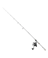 Hongge Two-Piece IM6 Spinning Rod and Reel Combo 6.5 ft with Eva Handle and Reversible Left or Right Crank