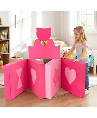 Hongge 14-Piece Modular Kids Play Couch with Washable Covers
