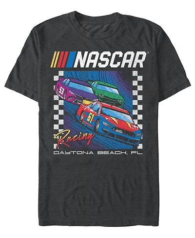 Fifth Sun Men's Check Box Racers Crewneck T-Shirt