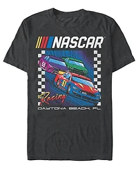 Fifth Sun Men's Check Box Racers Crewneck T-Shirt