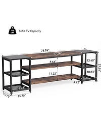 Tribesigns 78" Tv Stand for TVs up to 85", Farmhouse