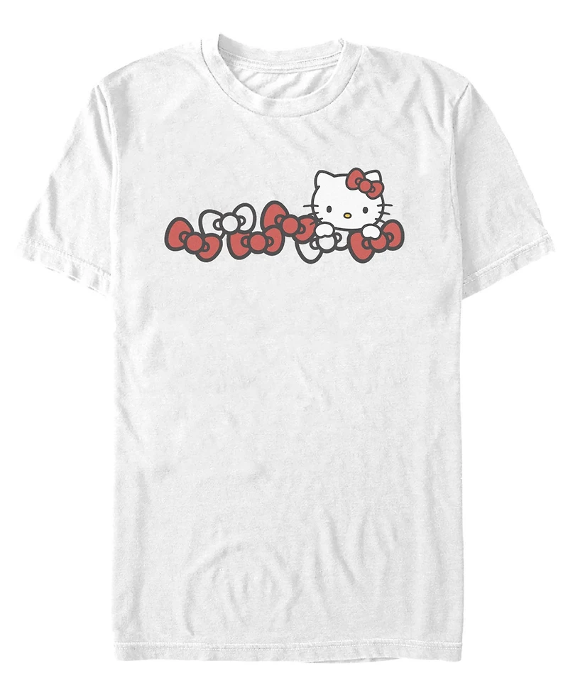 Fifth Sun Men's Hello Kitty And Bows Graphic T-Shirt