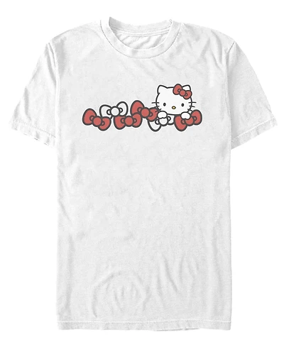 Fifth Sun Men's Hello Kitty And Bows Graphic T-Shirt
