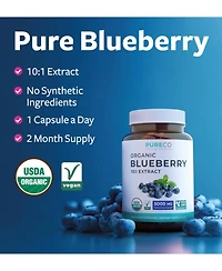 Pure Co. Blueberry Extract Capsules, 60 Count