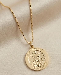 The M Jewelers Saint Michael Medal Necklace