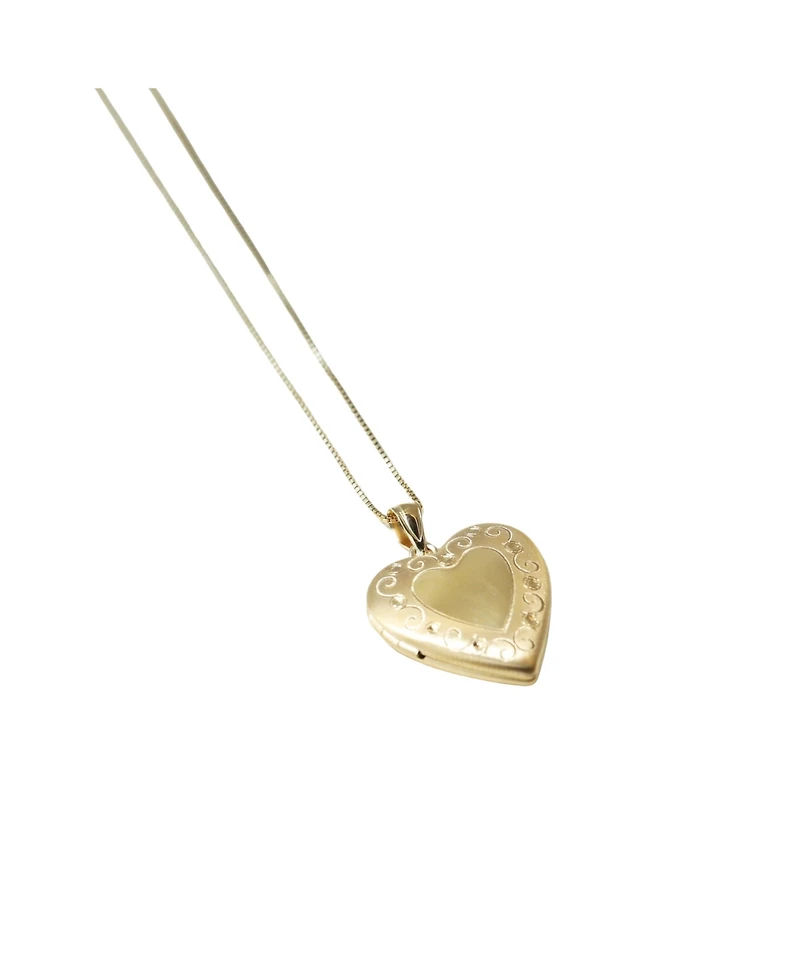 The M Jewelers Heart Locket Necklace