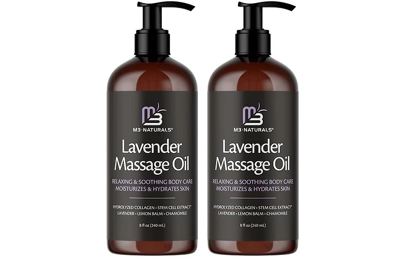M3 Massage Oil with Collagen and Stem Cells | Body Massage Oil | 8 fl oz, Pack of 2