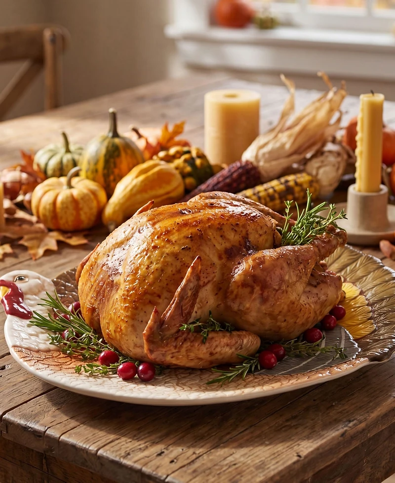 Fitz and Floyd Thanksgiving Traditional Large Platter