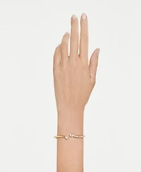 Swarovski Gold-Tone Plated White Crystal Bracelet