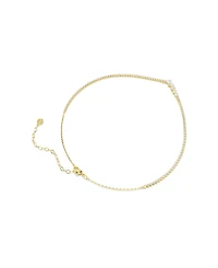 Swarovski Gold-Tone Plated White Crystal Necklace