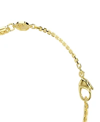 Swarovski Gold-Tone Plated White Crystal Bracelet