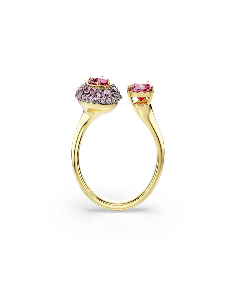 Swarovski Gold-Tone Plated Red Crystal Ring