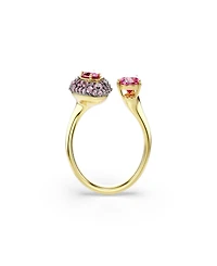 Swarovski Gold-Tone Plated Red Crystal Ring