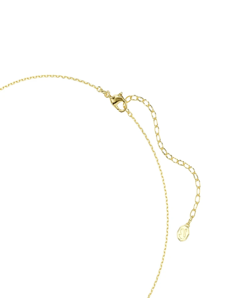 Swarovski Gold-Tone Plated Green Crystal Necklace