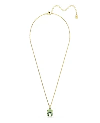 Swarovski Gold-Tone Plated Green Crystal Necklace