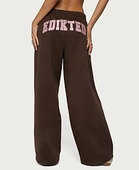 Edikted Women's Glow Rhinestone Sweatpants